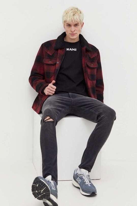 Karl Kani longsleeve bawełniany 6024068 czarny AW23