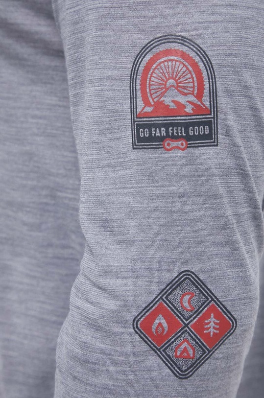 Smartwool longsleeve sport Outdoor Patch Graphic gri SW016989
