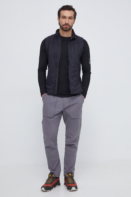 Sportovní tričko s dlouhým rukávem Smartwool Outdoor Patch Graphic SW016989 černá AW23