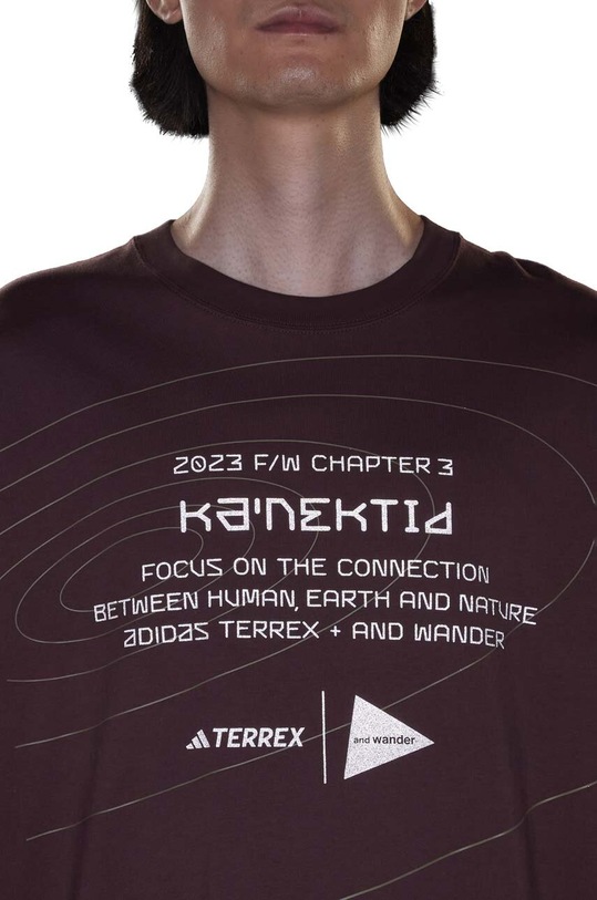 Mikina adidas TERREX and wander XPLORIC HZ0672 hnědá