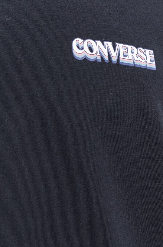 Converse longsleeve bawełniany czarny 10025628.A01