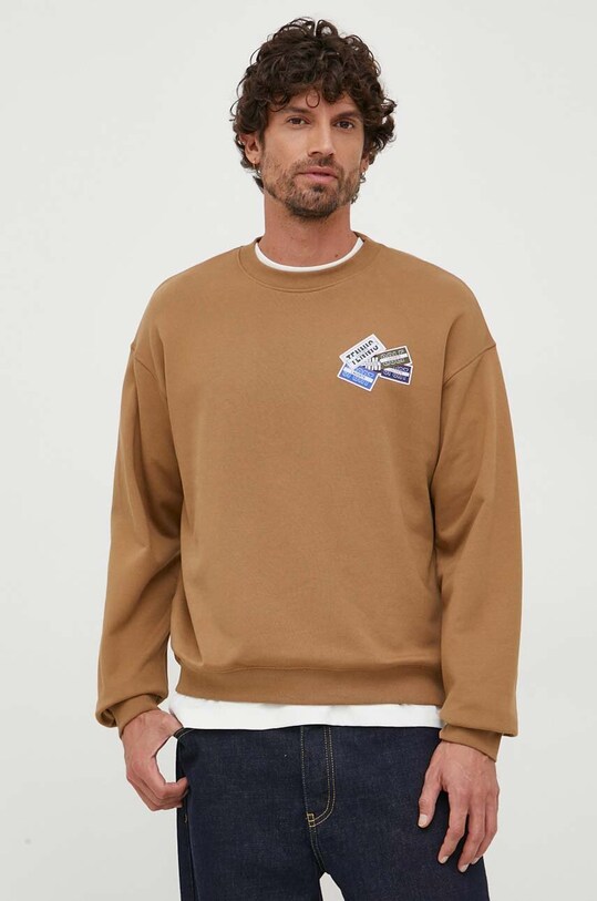 Odzież Lacoste bluza bawełniana SH2060 beżowy