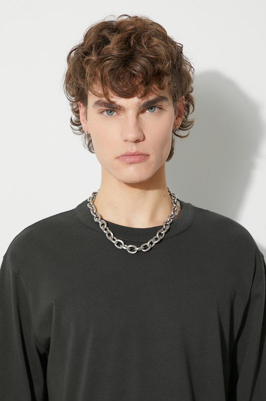 Heron Preston longsleeve bawełniany Ls Tee HMAB026F23JER0011000 szary