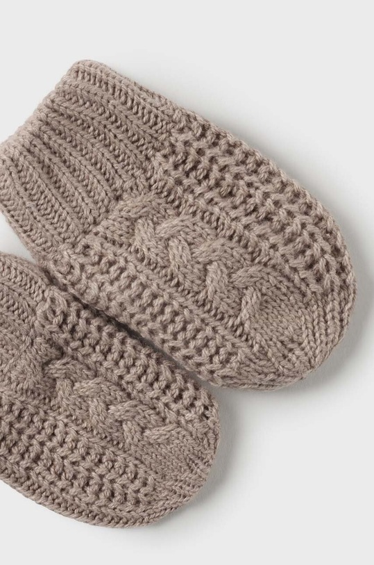 Chłopiec Mayoral Newborn czapka i rękawiczki dziecięce 9666.1L.Newborn.9BYX zielony