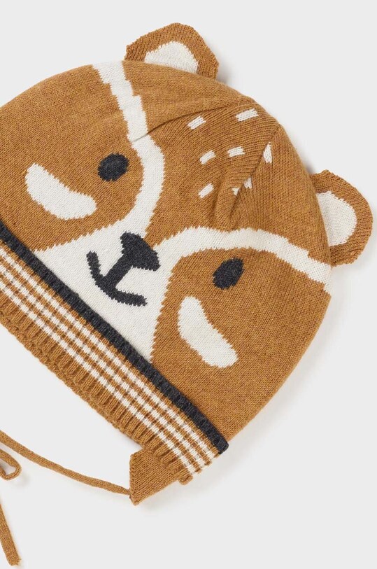 CHLAPEC Dětská čepice s příměsí vlny Mayoral 10539.3G.Czapki béžová
