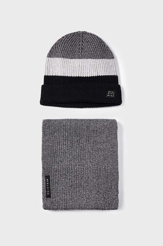 Дитяча шапка і шарф Mayoral з додаванням вовни чорний 10594.5G.CzapkaKompl