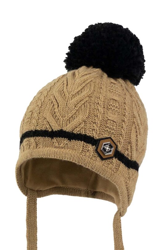 Detská čiapka Jamiks BIBI BIBI.IV.Nakyci.JZG233.B zelená AW23