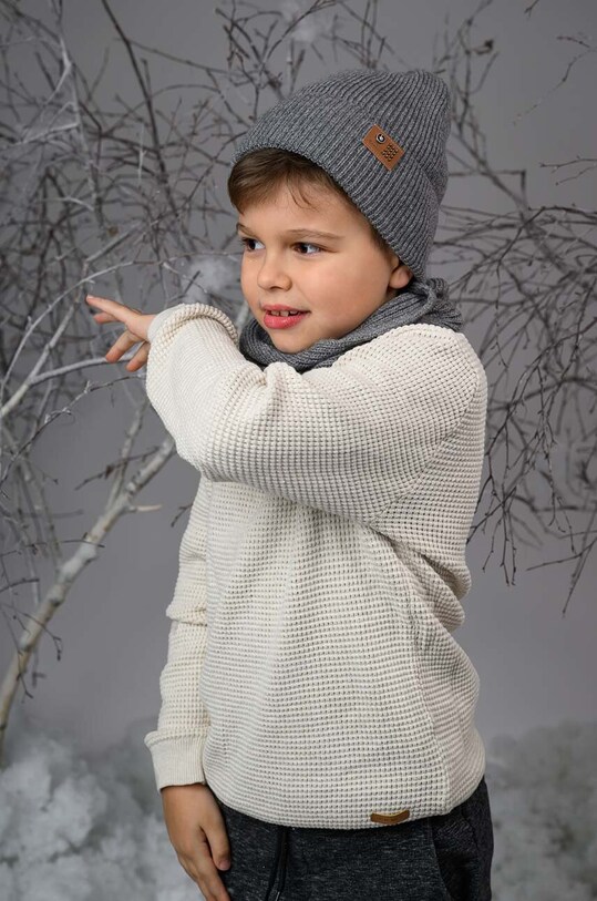 Дитяча шапка Jamiks RAFAL RAFAL.Nakrycie.JZG092.B сірий AW23