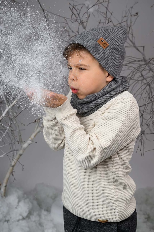 Băieți Jamiks caciula copii RAFAL RAFAL.Nakrycie.JZG092.B gri