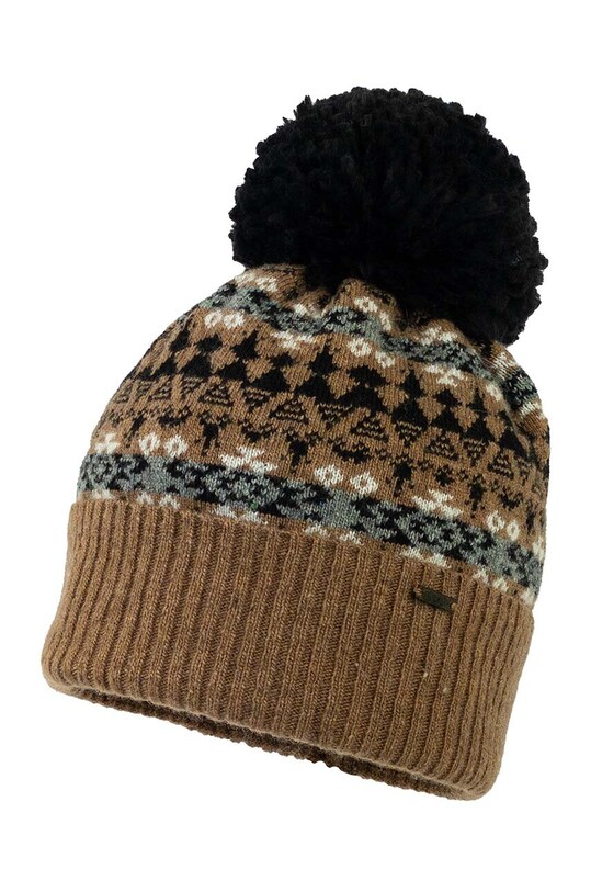 Дитяча вовняна шапка Jamiks TADEO.IV.Nakr.JZG170.B коричневий AW23