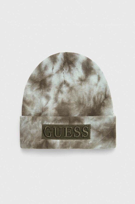 Βαμβακερό καπέλο Guess απλικέ πράσινο L3BZ00.Z2HH0.9BYX