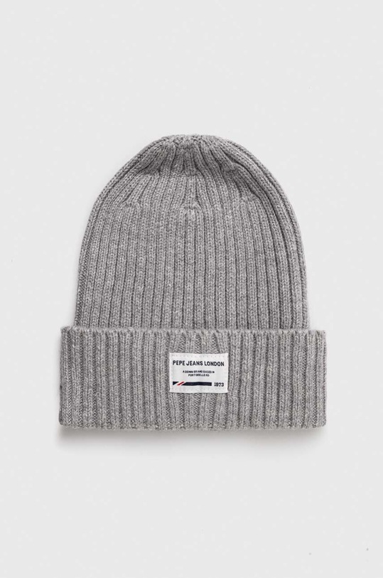Pepe Jeans czapka z domieszką wełny dziecięca z domieszką wełny szary PB040310