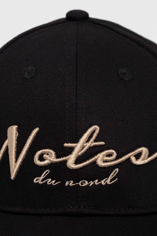 Notes du Nord czapka z daszkiem bawełniana 13256 czarny AW23