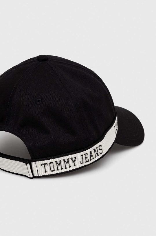 Tommy Jeans czapka z daszkiem bawełniana AW0AW14995 czarny AW23
