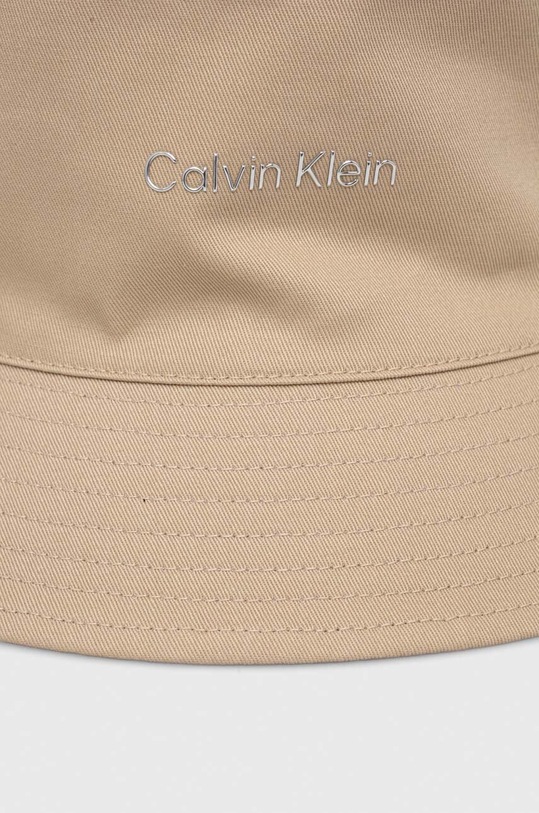 Calvin Klein kapelusz dwustronny bawełniany beżowy K60K610992