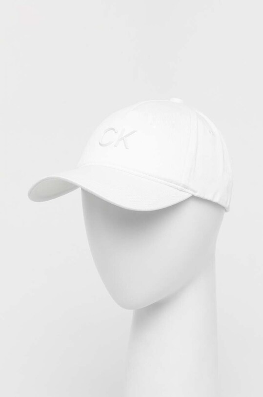 Calvin Klein czapka z daszkiem pozostałe biały K60K610996