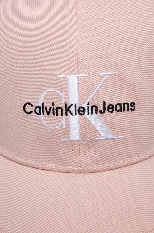 Аксесуари Бавовняна бейсболка Calvin Klein Jeans K60K610280 рожевий