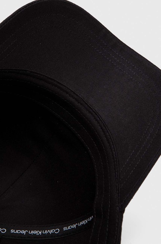 Bavlněná baseballová čepice Calvin Klein Jeans černá K60K610280
