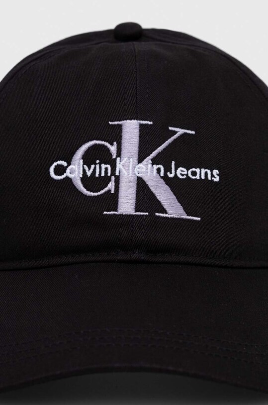 Bavlnená šiltovka Calvin Klein Jeans K60K610280 čierna SS24