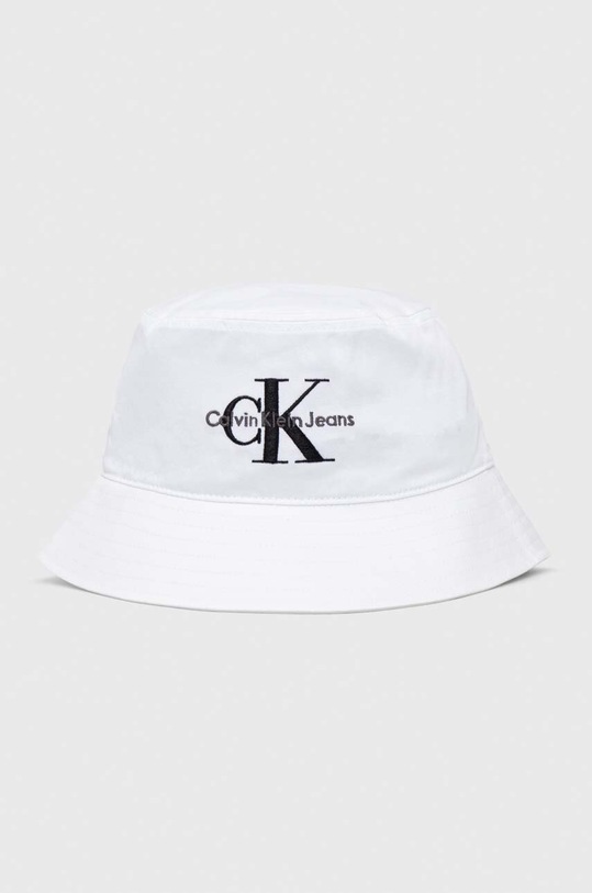 Calvin Klein Jeans pălărie din bumbac bumbac alb K60K611029
