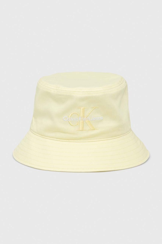 Calvin Klein Jeans kapelusz bawełniany nadruk żółty K60K611029