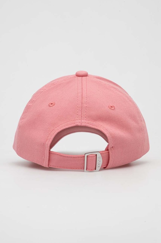 Akcesoria BOSS czapka z daszkiem bawełniana 50495441 różowy