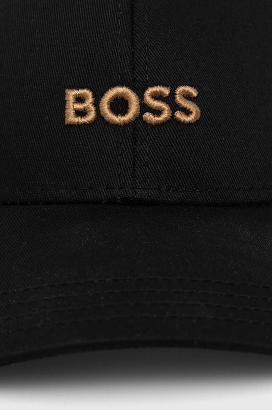 Akcesoria BOSS czapka z daszkiem bawełniana 50499524 czarny