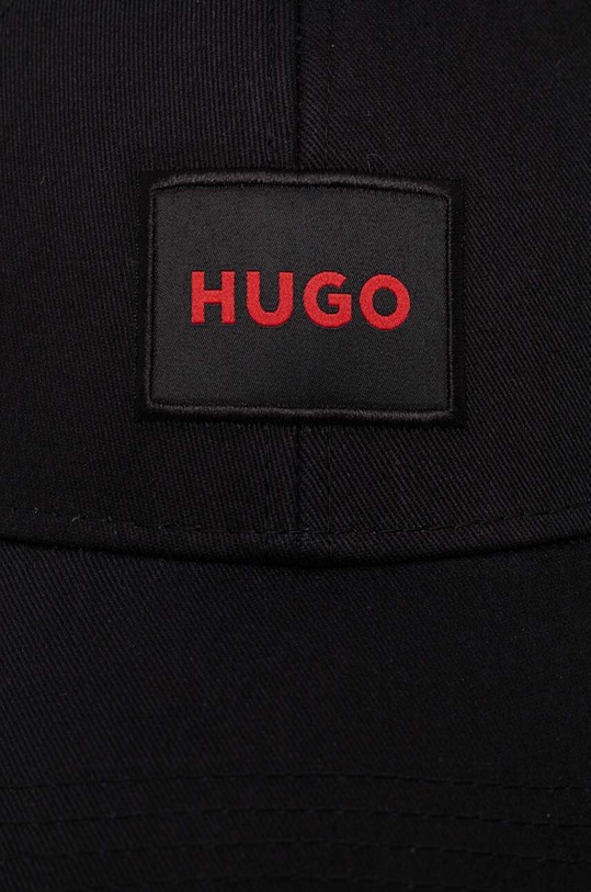 Akcesoria HUGO czapka z daszkiem bawełniana 50496409 czarny