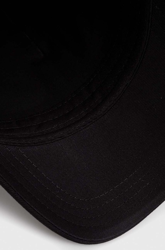 HUGO czapka z daszkiem bawełniana czarny 50496415