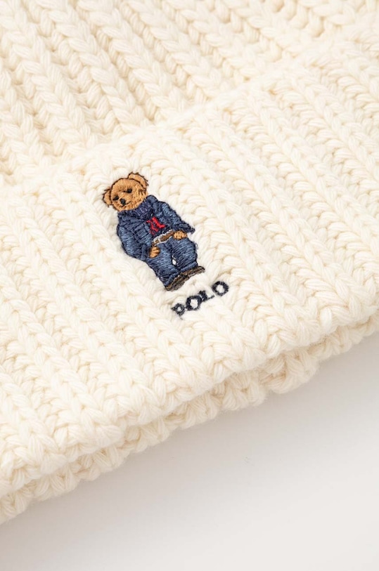 Akcesoria Polo Ralph Lauren czapka wełniana 455922982 beżowy
