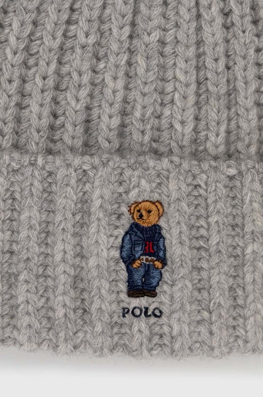 Polo Ralph Lauren czapka wełniana 455922982 szary SS24