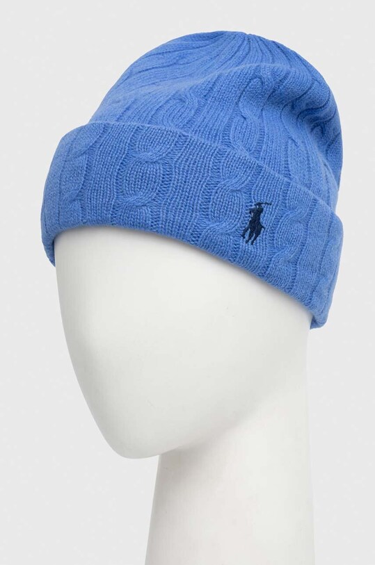 Μάλλινο σκουφί Polo Ralph Lauren 455922986 μπλε AW23