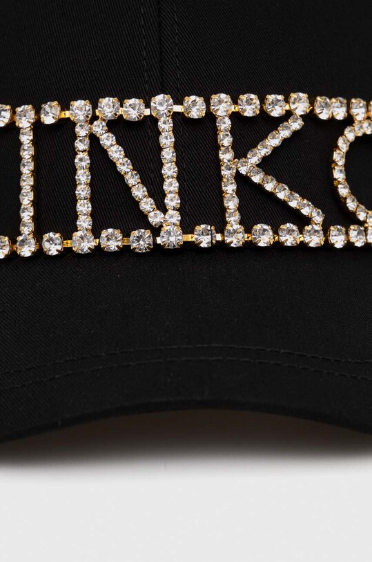 Βαμβακερό καπέλο του μπέιζμπολ Pinko 101912.A16Y μαύρο AW23