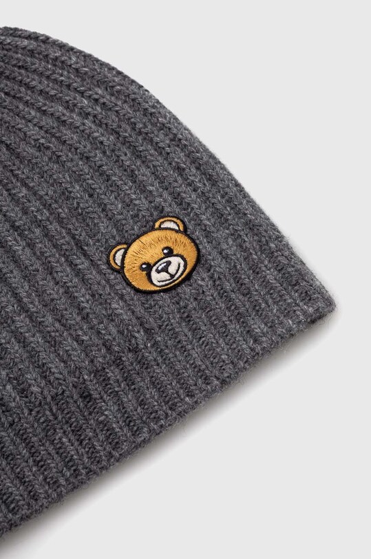 Шерстяная шапка Moschino M2958.65375 серый AW23