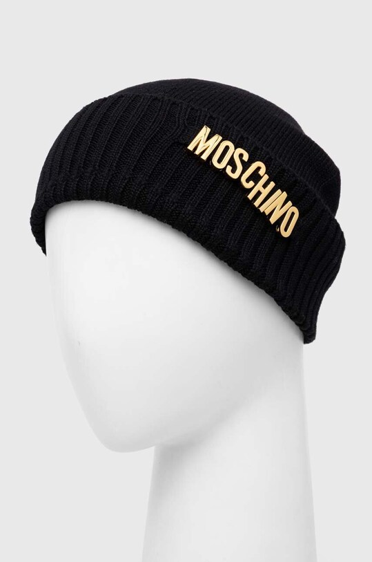 Moschino caciula de lana M2972.65380 negru AW24