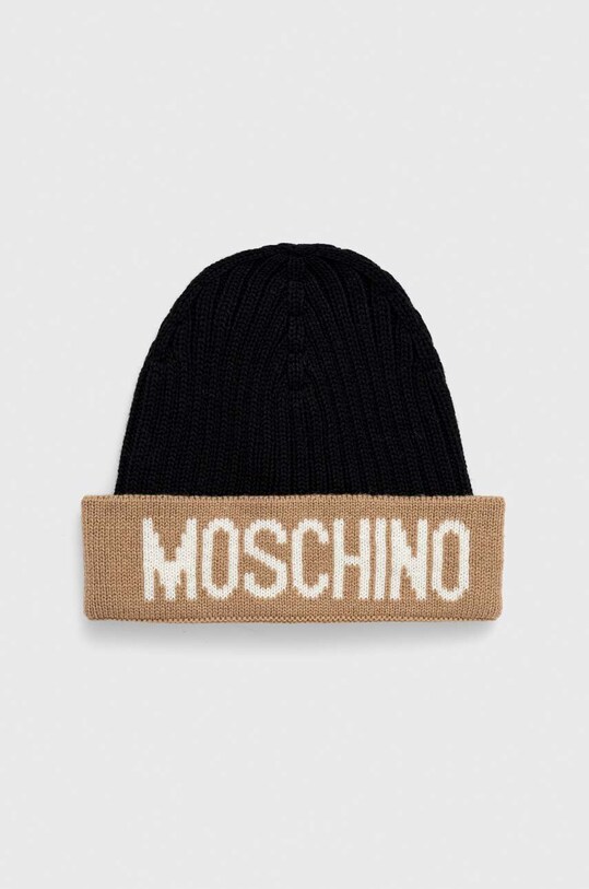 Шерстяная шапка Moschino шерсть бежевый M2994.65373