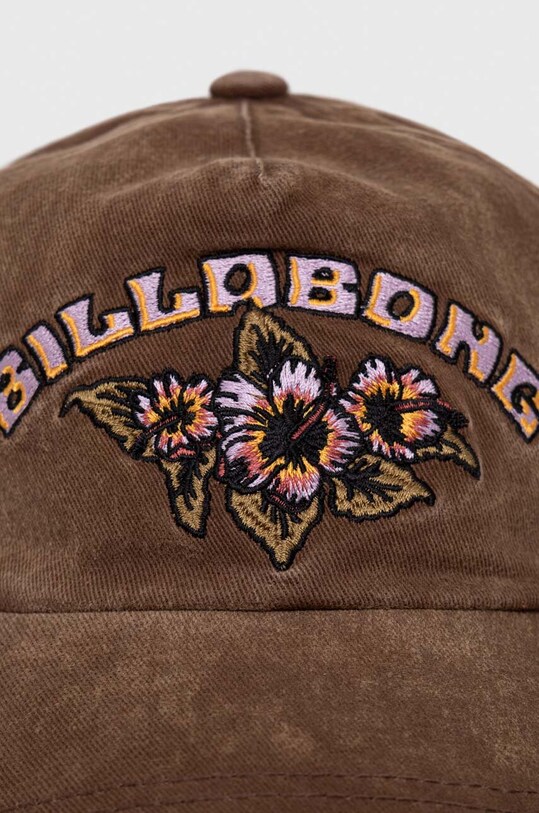 Billabong czapka z daszkiem bawełniana UBJHA00299 brązowy AW23