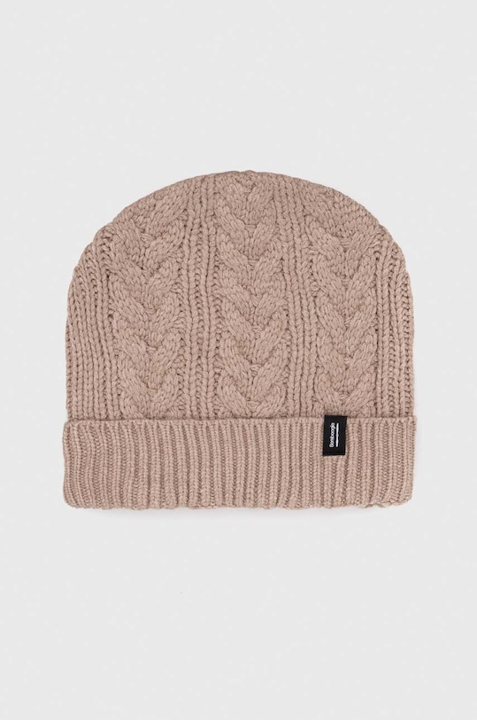 Bomboogie czapka z domieszką wełny z domieszką wełny beżowy LW8270TTRWO