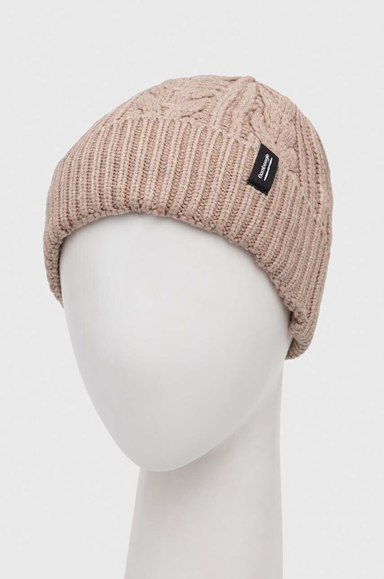 Bomboogie czapka z domieszką wełny LW8270TTRWO beżowy ZW23