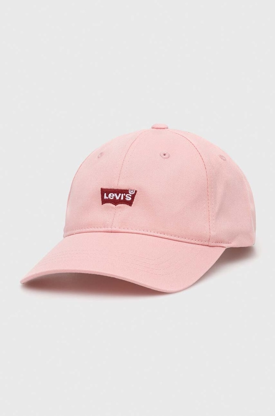 Levi's czapka z daszkiem pozostałe różowy D7740.0001