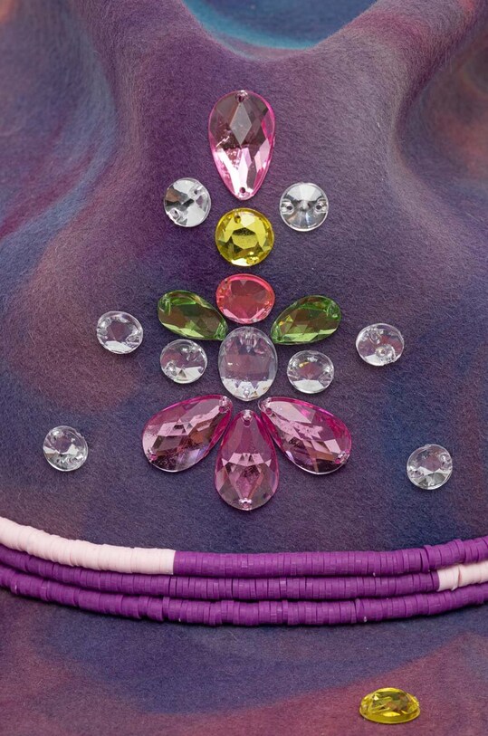 LE SH KA headwear palarie de lana Palm Springs PalmSprings violet AW23
