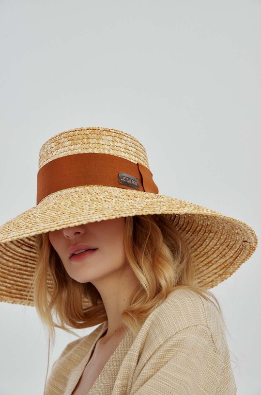 LE SH KA headwear kapelusz Straw Veil pozostałe beżowy StrawVeil