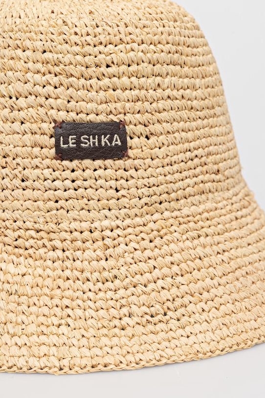 LE SH KA Slamnati šešir ženski BucketHat bež AW23