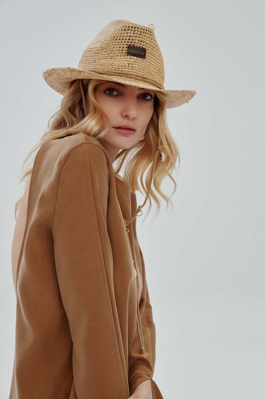 Klobúk LE SH KA headwear Cowboy nášivka béžová Cowboy1