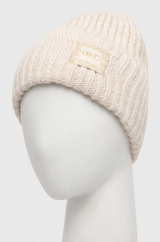Liu Jo czapka z domieszką wełny 2F3007.M0300 beżowy AW23