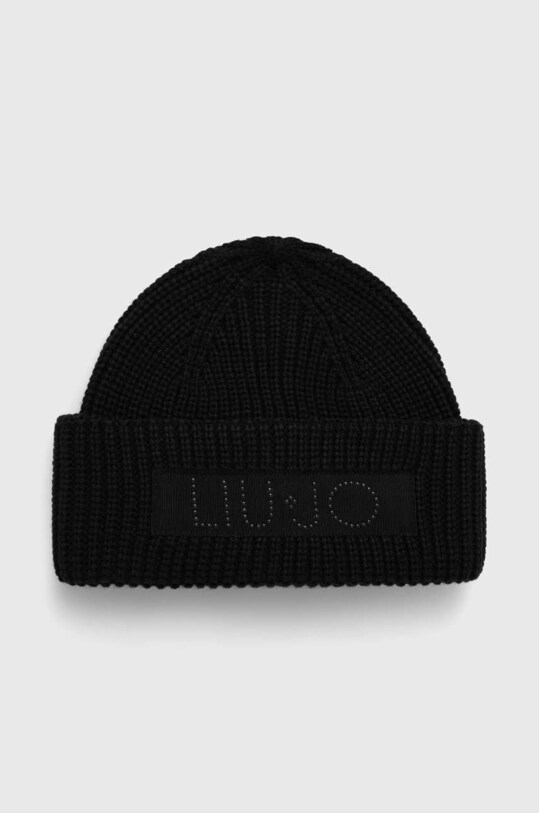 Liu Jo czapka aplikacja czarny 2F3041.M0300