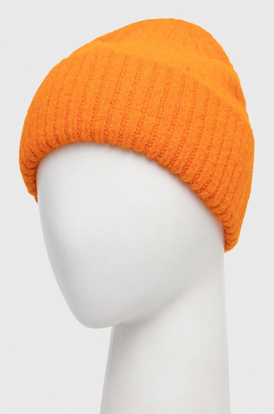 Akcesoria American Vintage czapka z domieszką wełny BONNET EAST22AH23 pomarańczowy