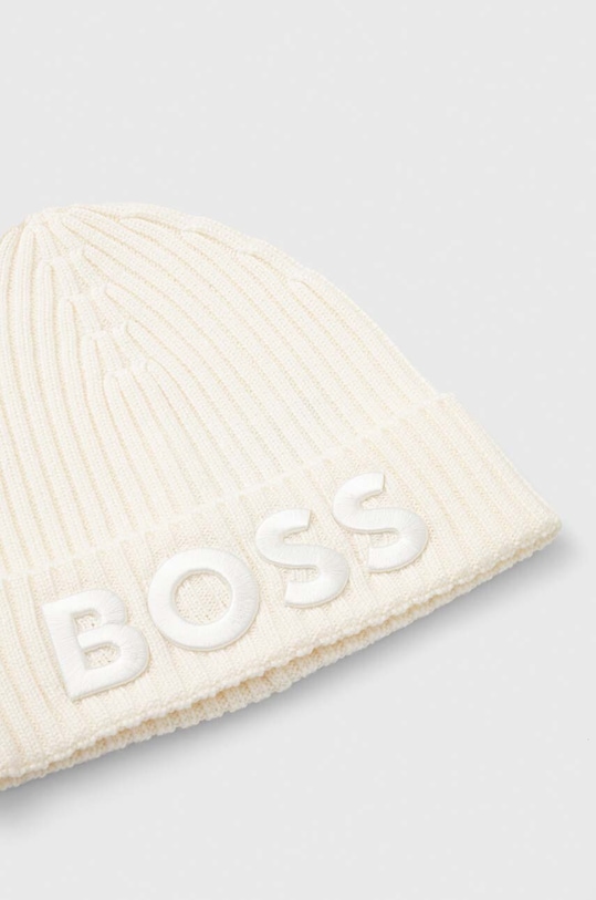 Akcesoria BOSS czapka wełniana 50497815 beżowy