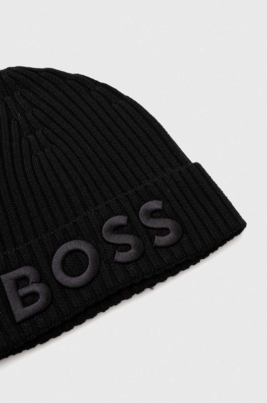 Akcesoria BOSS czapka wełniana 50497815 czarny
