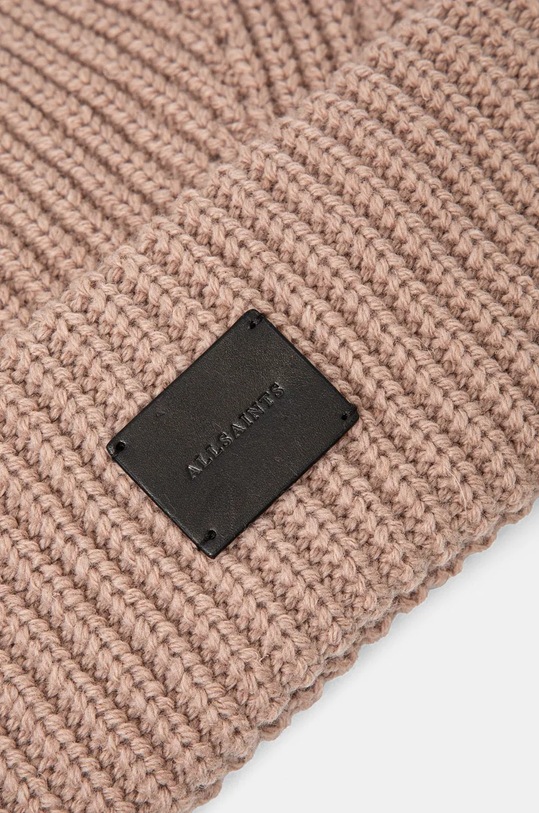 Doplnky Čiapka s prímesou vlny AllSaints AS101343 béžová